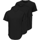 Only & Sons Majica onsMATT LONGY SS TEE 3-PACK, črna