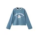 MANGO KIDS Majica STUDIO dimno modra/svetlo modra/rdeča/bela