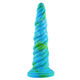 HiSmith HSD35 Awl Shape Silicone Dildo Suction Cup 10.12 Blue-Green