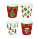Set of 4 coffee cups, porcelain, 100 ml, JINGLE BELLS - Easy Life