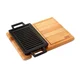 Cast iron grill, 20.7 x 13.7 cm, with double stand - LAVA