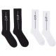 EA7 unisex. 246002_CC999 Paket 2 para nogavic za vlak bele, črne barve (L-XL), Črna, Bela, Domača oblačila, Bombaž