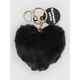 Blue Tomato Heart Bag Charm black