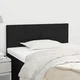 vidaXL LED posteljno vzglavje črno 80x5x78/88 cm blago