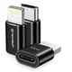 Komplet treh OTG adapterjev Techsuit TriFlashX A19 3v1 USB-C - 1x USB-A, 1x Micro-USB, 1x Lightning, 480Mbps - črn