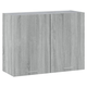 Den Viseča omarica siva sonoma 80x31x60 cm konstruiran les