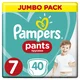 Pampers Pelene Pants, Jumbo Pack, 7, 17kg+, 40 komada