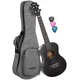 CASCHA Tenor Ukulele Mahogany Black (incl. Bag padded, 3 Picks) HH-2305