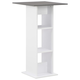 VIDAXL Barska miza 60x60x110 cm bela