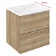 CIRASA Vanity Unit 48x54x39cm, hrast Alabama - Rjava - 48x54x39 cm - Sapho - CIRASA - 24 - MDF/laminat - 480 - 540 - 390 - 14