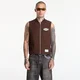 Telovnik NEIGHBORHOOD Zip Work Vest Brown XL