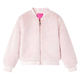 vidaXL Otroška jakna iz umetnega krzna nežno roza 128, (21049136)