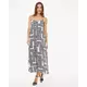 Mexx Ženska haljina MF006302661W, Maxi, Crno-bela