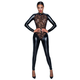 Noir Handmade Jumpsuit Power Wet Look & Tiger Design 2730570 L