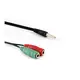 Kabl Audio 2x3,5 mm F / 1 x3,5 mm M, 0,2 m