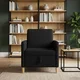 vidaXL Sofa s shrambo Črna 72 x 78 x 87 cm Poliester