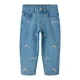 NAME IT Kavbojke NMFBella moder denim / kaki / svetlo zelena / roza