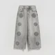 Reserved - Wide leg farmerke s vezom