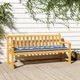 Vidaxl Blazina za vrtno klop modro bele črte 150x50x7 cm oxford