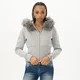 Cropp - Športna jopa s kapuco na zadrgo - light grey