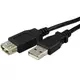 FAST ASIA Kabl USB A - USB A M/F (produžni) 1.8m crni