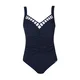 SUNFLAIR Enodelne kopalke temno modra / bela