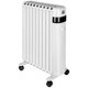 SHX SHX30ROF2000 ölfreier Radiator 2000 Watt, 9 Rippen, weiß