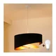 Brilagi - LED luster na sajli LYRA 1xE27/15W/230V crna/krem/zlatna