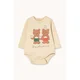 Tinycottons body za dojenčke bombažno TINY TEA ROOM GRAPHIC BODY