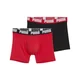 PUMA Boxer Briefs (2-Pack) Men, Clothing, Red/Black, 3