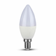V-TAC LED žarnica, zatemnitvena, sveča, E14, 5,5 W, 470 lm, Samsungov čip Farba svetla: Hladna bela
