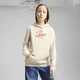 Womens Puma Essentials Script Hoodie Youth, White, Size 7-8Y, Clothing