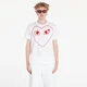 Majice Comme des Garçons PLAY Heart Logo Short Sleeve Tee UNISEX White XS