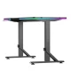 Ultradesk Gaming miza IRON BLACK, 132,5x60,5 cm, 71-81 cm, mehansko nastavljiva višina, RGB osvetlitev