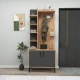 Hanah Home Cipelarnik sa čivilukom Julendor, 74.4x33x182.8 cm, Antracit