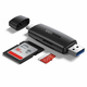 Ugreen CM304 čitalec kartic USB/USB-C/SD/micro SD, črna