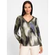 heine Bluza kremna/modra/kaki