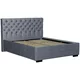 Tapacirani Krevet Miami Storage 160/200 cm , siva
