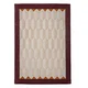 Bordo rdeča/v naravni barvi ročno tkana volnena preproga 200x290 cm Apex Border Wool – Flair Rugs