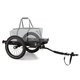 KLARFIT Companion Travel, teretna prikolica, 40kg, prikolica za bicikle, crna/drvo