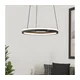 Eglo 901822 - LED prigušiva luster na sajli MEZZOMONTE 2xLED/20W/230V crna + daljinski upravljač