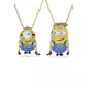 Swarovski ogrlica ženska pozlačena s kubičnim cirkonijem MINIONS