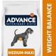 15kg Advance Veterinary Diets Weight Balance Medium/Maxi hrana za pse