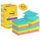 Samolepilni listki Post-it v obliki črke Z, 76 mm x 76 mm, 90 listov na listek, Cosmic, 12 listkov v paketu