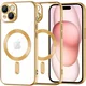 Luxury Crystal MagSafe futrola za Apple iPhone 15 - Zlatna KP38097