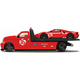 Maisto Flatbed - 2022 Ford GT Heritage Edition, rdeč, s številko 16, 1:64