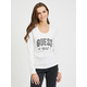 White Womens Long Sleeve T-Shirt Guess Mirela - Women