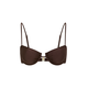 LSCN by LASCANA Bikini zgornji del temno rjava
