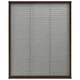 Vidaxl Plise komarnik za okna aluminij rjav 60x80 cm