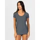 zd ZERO DEFECTS Spodnja majica Hera Short-sleeve Soy fiber temno siva